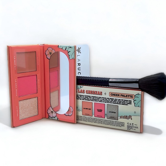 Alamar Cosmetics VIVAS las CHEEKAS palette & Laruce LR309 Cheek Brush - Picture 5 of 11